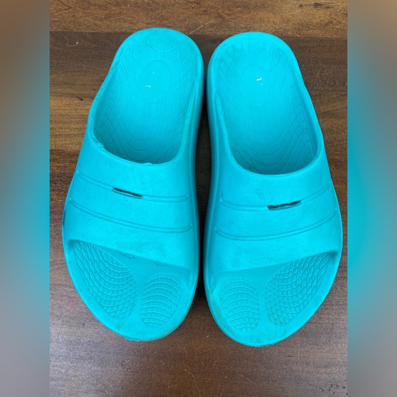 ISLAND SURF CO CREST FOM Sandals Slides Waterproof Teal Blue Unisex M5 W7 EU38. - Picture 8 of 11